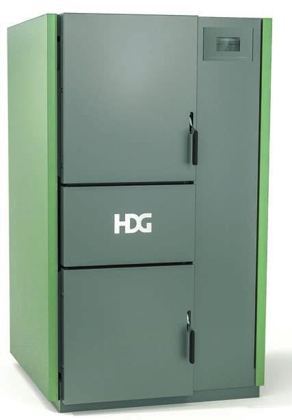 mit HDG Control Holzvergaserkessel für Scheitholz bis Halbmeterscheite und Spänebriketts Optional erweiterbar mit Öl-/Gasbrennereinheit NEU Ausstattungsmerkmale und Lieferumfang Der HDG H20/25/30 ist