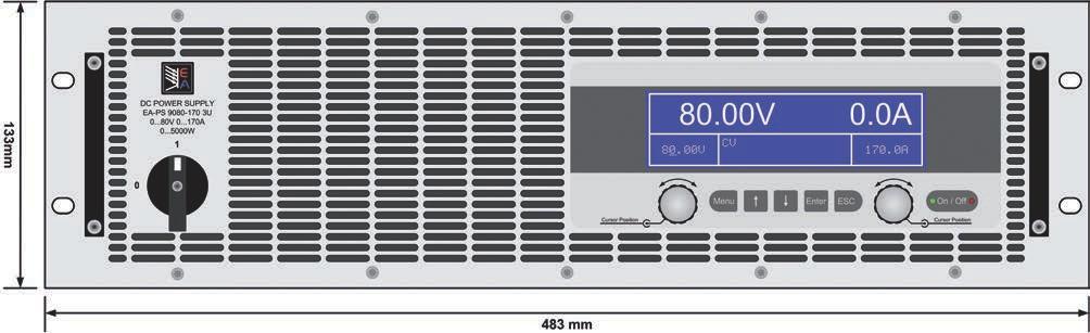 Programmierbare -ochleistungsnetzgeräte / Programmable high efficiency Power supplies -PS 9000 3U 3.
