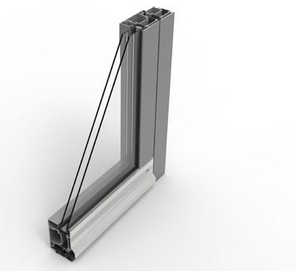 zweiteilige 3D-verstellbare Aufsatztürbänder in Türrahmenfarbe (Öffnungsart nach Innen) gesamtbautiefe 75 mm rahmenbautiefe