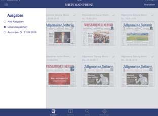 E-Paper Kiosk-App Individuelles Zeitungsarchiv Auf Ihrem Startbildschirm unter finden Sie unter Lokal gespeichert oder Meine