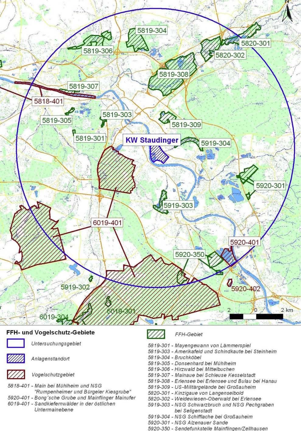 Artenschutz FFH-Gebiete: Schifflache Großauheim Erlensee Sandkiefernwald