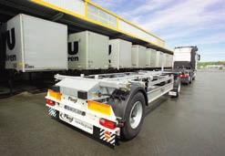 450 Gooseneck Containerchassis mit Heckausschub