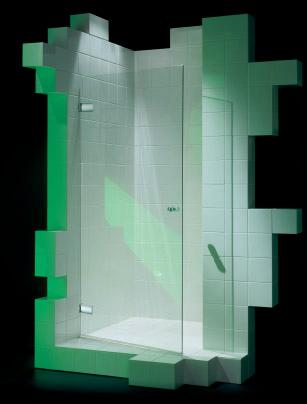 The easy-to-clean characteristic of this system is being generated by the seamless dialogue between fittings and inner shower glass surface.