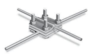 Stahl verzinkt, 3-teilig, flach/rund 50 10,70 kg 50 14,20 kg 50 7,60 kg 50 10,50 kg ohne Zwischenplatte Einbau Kreuzverbinder rund/rund, für