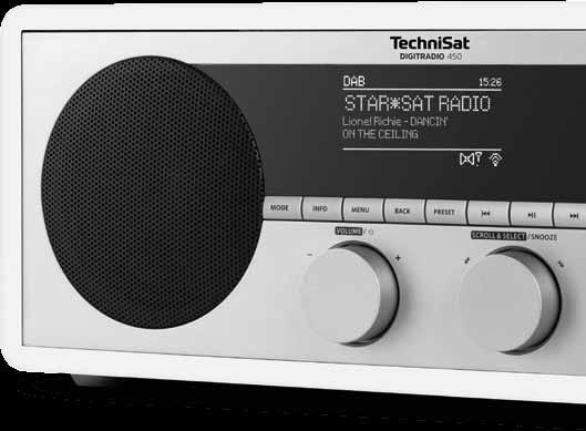 Hören Sie die Welt, wie sie Ihnen gefällt. 450 Das 450 ist ein elegantes DAB+ Digitalradio mit zahlreichen Komfortfunktionen.