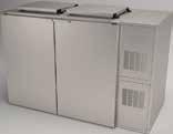 Energiesparend mit Airflow- Tauwasserverdunstung CATERING-LINE Abfallkühler für 1 bis 3 Mülltonnen 120L/240L, komplett in CNS 18/10 für Außenaufstellung mit eingebauter