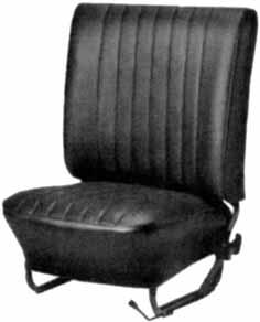 Innenausstattung Käfer Sitzbezüge Standard-Käfer Für Standard-Käfer gibt es besondere Sitzbezüge, die ohne Kopfstütze ausgeführt sind.
