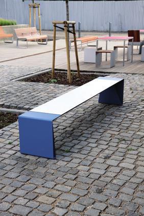 separate sitting Banc de parc avec assise sectionnée arkbank mit Rückenlehne und