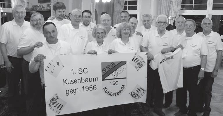 2. Bundesliga + Regionalliga VG 49 - Ostwestfalen-Lippe 60 Jahre 1. SC Kusenbaum In diesem Jahr feierte der 1. Skatclub Kusenbaum seinen 60. Geburtstag.