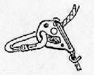 II. Voraussetzungen für die richtige Funktion a) Bremskarabiner Es muss ein HMS-Karabiner sein. Entscheidend ist die birnenförmige, symmetrische Form des Karabiners sowie der Schraubverschluss.