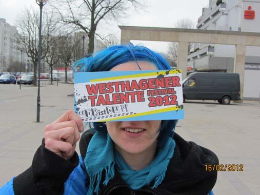 Westhagener Talente 2012 WObistDU?! DS: So eine große Show ist ja nicht Sache von allen Kindern und Jugendlichen.
