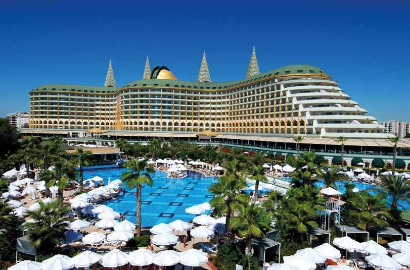 Türkei Antalya - Lara HOTEL DELPHIN IMPERIAL RESORT ***** Das Hotel der Delphin-Gruppe befindet sich in Lara und liegt direkt am langen Sand-/Kiesstrand.