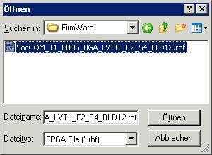 Anhang Abb. 64: Datei auswählen Wählen Sie die Datei (*.rbf) mit der neuen FPGA-Firmware aus und übertragen Sie diese zum EtherCAT- Gerät. Achtung Beschädigung des Gerätes möglich!