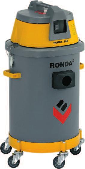 Modell 300 8.06.0069 RONDA 300 mit Ablaufschlauch... 8.06.0033 Ein kleiner und handlicher Industriestaubsauger, der nass und trocken saugen kann, ohne dass man sich vorher um einen Filterwechsel kümmern muss.