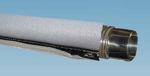 SHUTZ- SHLUH TYP HIPRO- LNKT WRP LIGHT Hiproblanket Wrap L : Matte von gewebtem -Glasgarn, mit dünnem, beidseitig beschichteten Silikongummi und eingenähtem Klettverschluss.
