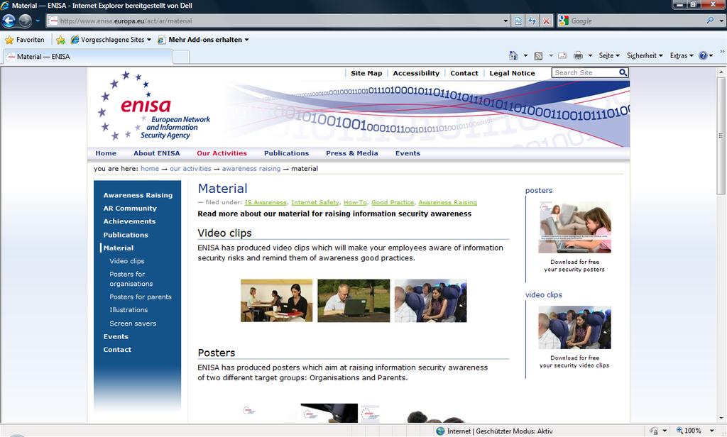 Beispiel ENISA Informatikstrategieorgan Bund