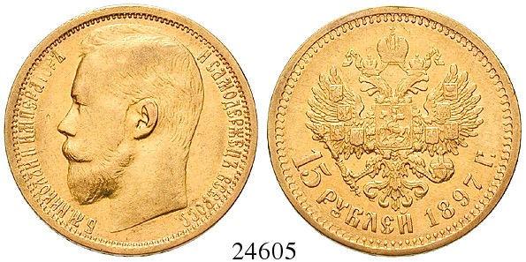 Stempel- und Randfehler, ss+ 580,- 69280 10 Rubel 1900. Gold. 7,74 g fein.