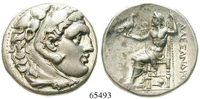 Tetradrachme 250-175 v.chr., Mesembria. 16,94 g. Kopf des Herakles r. im Löwenfell / Thronender Zeus l.