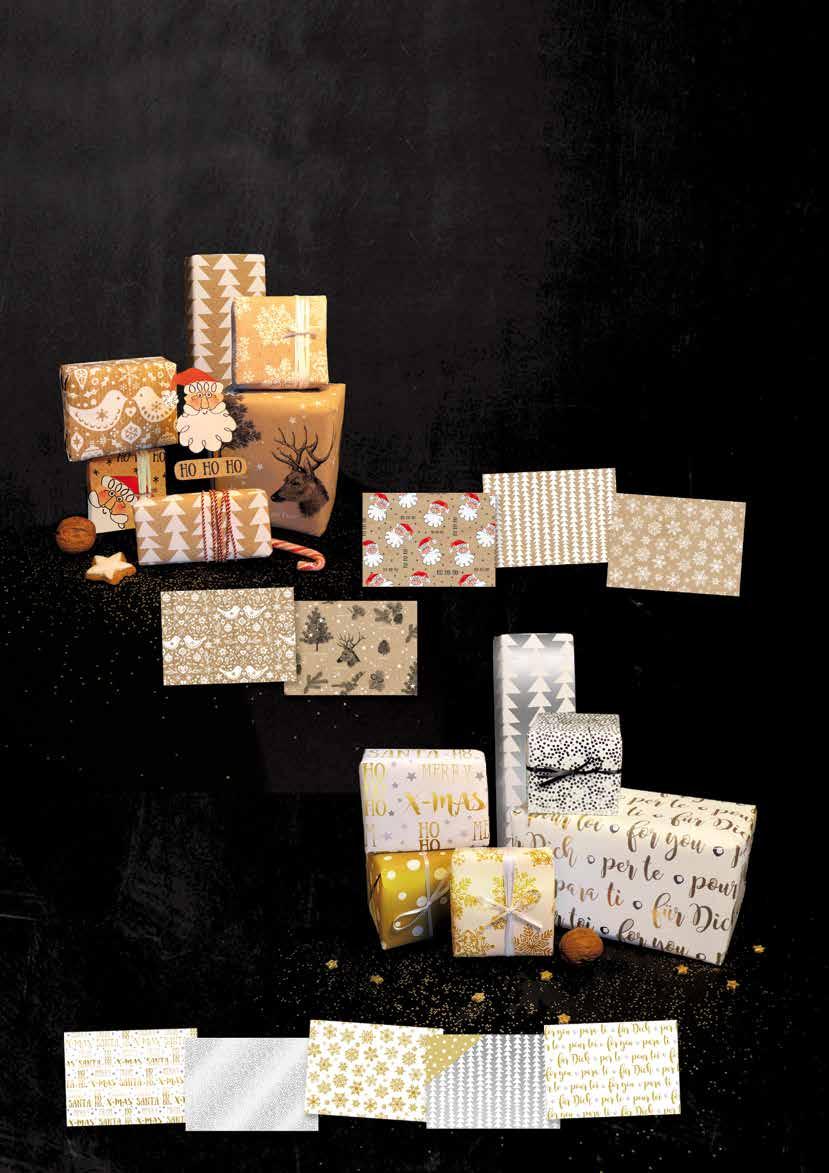 crafts and gift packaging, also suitable for food products Pour décorer et emballer des cadeaux, aussi adapté contact alimentaire Bogenset Kraftpapier Sheet set of kraft paper / Set feuilles de