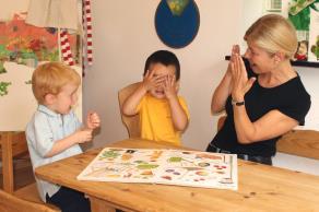 Interaktionstraining mit dem Ziel die Passung zwischen kindlichen Sprachlernvoraussetzungen und dem Sprachangebot der