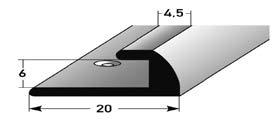 258 Einschubprofil 3 mm, Aluminium eloxiert, gebohrt EINFASSPROFILE SB-Pack à 20 Stk. Profi-Pack à 10 Stück im Bund incl. Schr./Dübel Farbe Länge/m Art.-Nr. /Stk. Art.-Nr. /Stk. 0,9 46718.