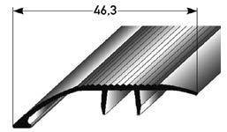 AQR-System für Laminat 8 mm LAMINATPROFILE 102 Ober. u. Unterprofil nur Oberprofil incl. Schr./Dübel Farbe Länge/m Art..Nr. /Stk. Art..Nr. /Stk. AQR.Höhenausgleichs.