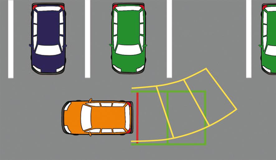 Funktionsweise des Rückfahrkamerasystems Die Einparkmodi Das Rückfahrkamerasystem von Volkswagen verfügt über zwei verschiedene Einparkmodi (Einparkmodus 1 und Einparkmodus 2), die je nach