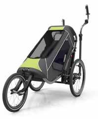 Der JogAlong Kinderwagen kombiniert seine ursprüngliche Funktion mit sportlicher Aktivität: Er hat ergonomisch geformte Griffe, die den natürlichen Bewegungsablauf unserer