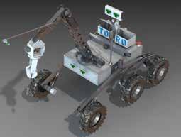 Robotik Robotics Rover T0-R0 ein Universitätsprojekt, das auf internationalen Wettbewerben präsentiert wird: Entwickelt wird ein Roboter, der Astronauten bei der Erforschung des Mars unterstützen