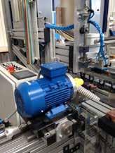 A single-purpose machine for the grinding of machined edges: The position needs to be set in a first step and after the motor driven