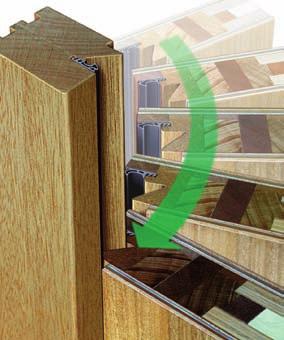 Der Sicherheits-Keilfalz - verhindert das Aushebeln der Tür Für Holz-Haustüren haben wir