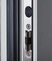 einen magnetischen Impuls am oberen und unteren Ende der Tür um 20 mm in die Schließleiste.