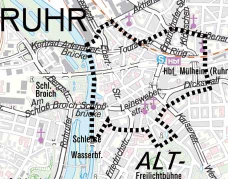 0, bearbeitet durch Innovation City Management GmbH 04 Das Quartier Innenstadt wird durch eine stillgelegte Bahntrasse unterteilt.