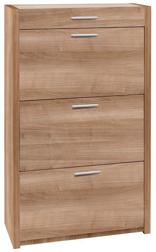 1200 mm Shoe Cabinet with 3 compartments and a drawer Range-Chaussures avec 3 compartiments et 1 tiroir Zapatereo apilable 3 trampones