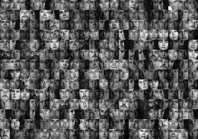 zufälligen Winkel θ rotiert wird (b) Beispiele für Frontalgesichter, nachdem sie auf die Basisfenstergröße 20 20 skaliert wurden Gesichtsbeispielen an jeder Seite ein zwei Pixel breiter Rand