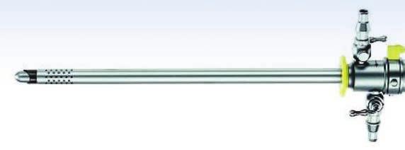 Dauerspül-Resektoskopschäfte, drehbar Continuous-flow resectoscopy sheaths, rotatable available with Q-LOCK for an easy use Rundumperforation Perforation all around Dauerspülschaft komplett