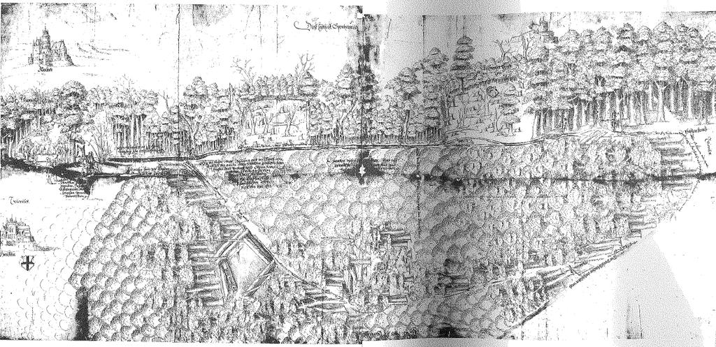 Historische Karten Pfaffenstraße 1591