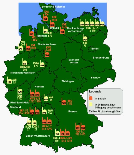Nuclear Power Plants in Germany after