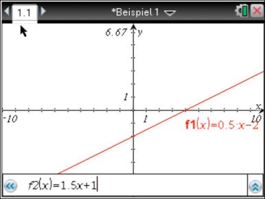 Um die Schrittweite zwischen den einzelnen x- Werten (derzeit: 1) zu verändern: b 2 5 Wir wissen: Der gesuchte Wert liegt zwischen 7 und 8.