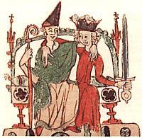 Kirche und Kaisertum im Kampf um die Vorherrschaft Der Investiturstreit Papst Gregor VII. wandte sich 1075 gegen die Einmischung des deutschen Königs Heinrich IV. in Angelegenheiten der Kirche.