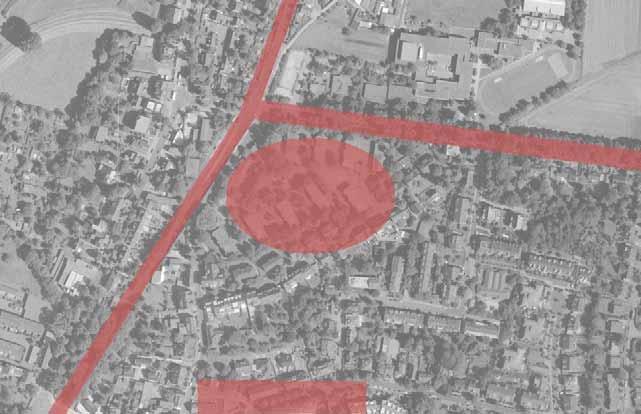 Städtebauliche Analyse Mängel der Siedlung: Sport veraltete Gebäudestruktur Zufahrt nur von Süden Barrièrewirkung