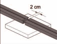 4.2 Verlegung auf versiegeltem Untergrund Sie können HAMMERDECK auch auf einem Untergrund verlegen, auf dem die Unterkonstruktion nicht angeschraubt werden kann: Abgedichtete Balkone Verlegung auf