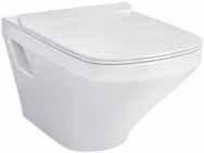 Wand-Tiefspül-WC Mit sichtbarer Befestigung Spülmenge 4,5 l Ohne WC-Sitz Maße (B x T): 540 x 370 mm