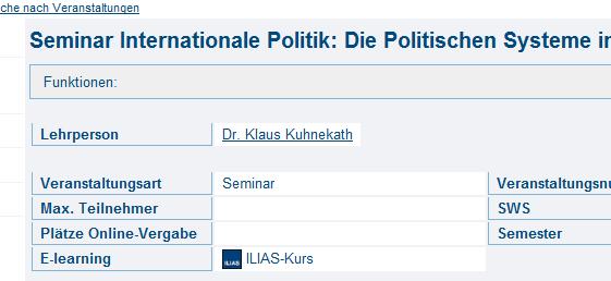 II ILIAS ILIAS ist eine digitale Lernplattform zur Vor- und/oder Nachbereitung von Veranstaltungen. Sie steht allen Lehrenden und Studierenden der Universität zu Köln zur Verfügung.