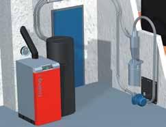 Prostostoječi rezervoar Dodatna oprema: Uravnavanje goriva s peletnim odpraševalnikom PST Lesni peleti so čisti in izredno kakovostni.