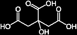 Citronensäure dann zu Aconitsäure dehydratisiert. Die Citronensäure (2-Hydroxypropan-1,2,3-tricarbonsäure, Bild rechts) ist eine Festkörpersäure und ist im Pflanzenreich weit verbreitet.