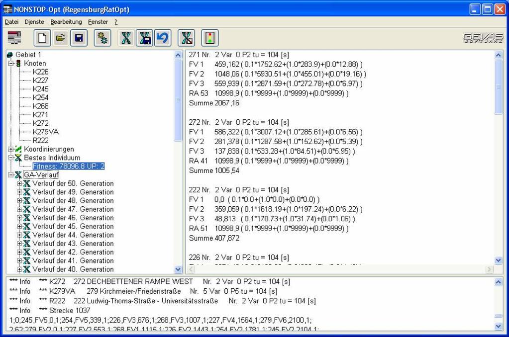10 2.1. NONSTOP Editor für das Verkehrsnetz Simulation der generierten Ergebnisse Integration des Netzeditors in den Arbeitsplatz CROSSING Abb.