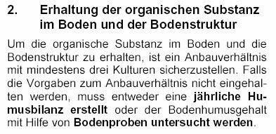 Cross-Compliance-Regelungen im Kontext Biogas ZIEL: Erhaltung des