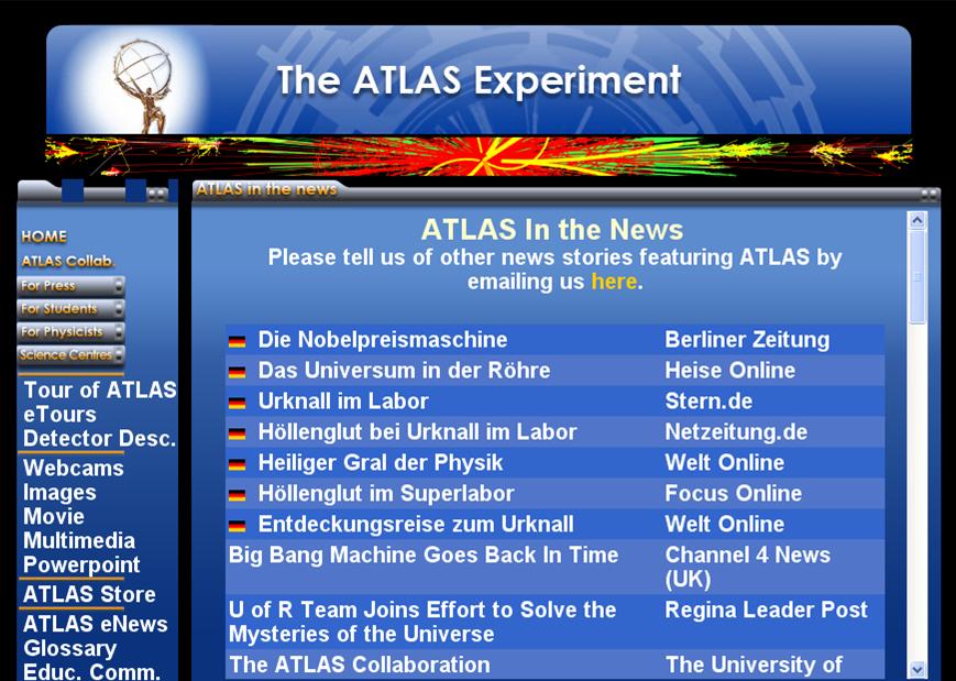 ATLAS in the German Press Th.
