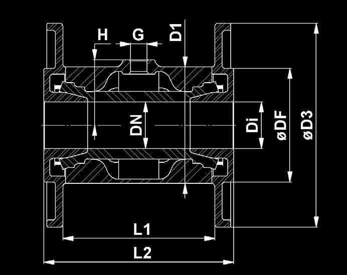 (a) / 864-2 form A (b) on request Edelstahl.4408 (E) Aluminium AlSi0Mg (A) Stainless steel.4408 (E) Aluminium AlSi0Mg (A) Flansche: Edelstahl.